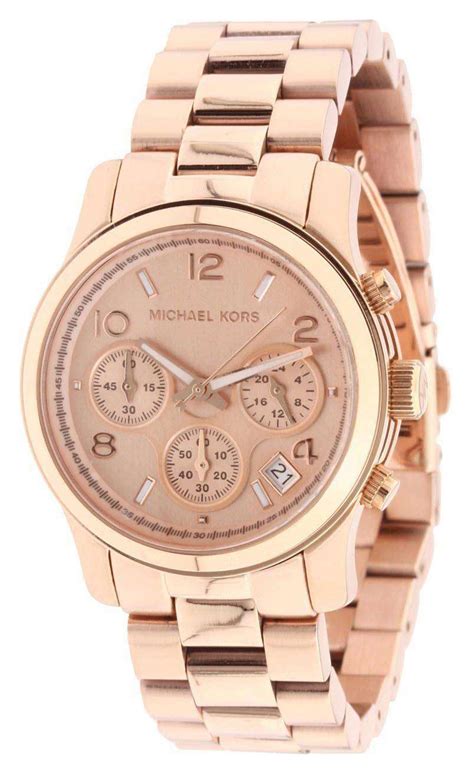 michael kors lily rose gold watch|rose gold mk watch women's.